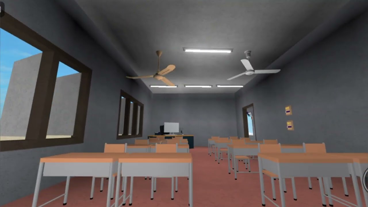 Ceiling fans inside the classroom. Different types of ceiling fans video for kids