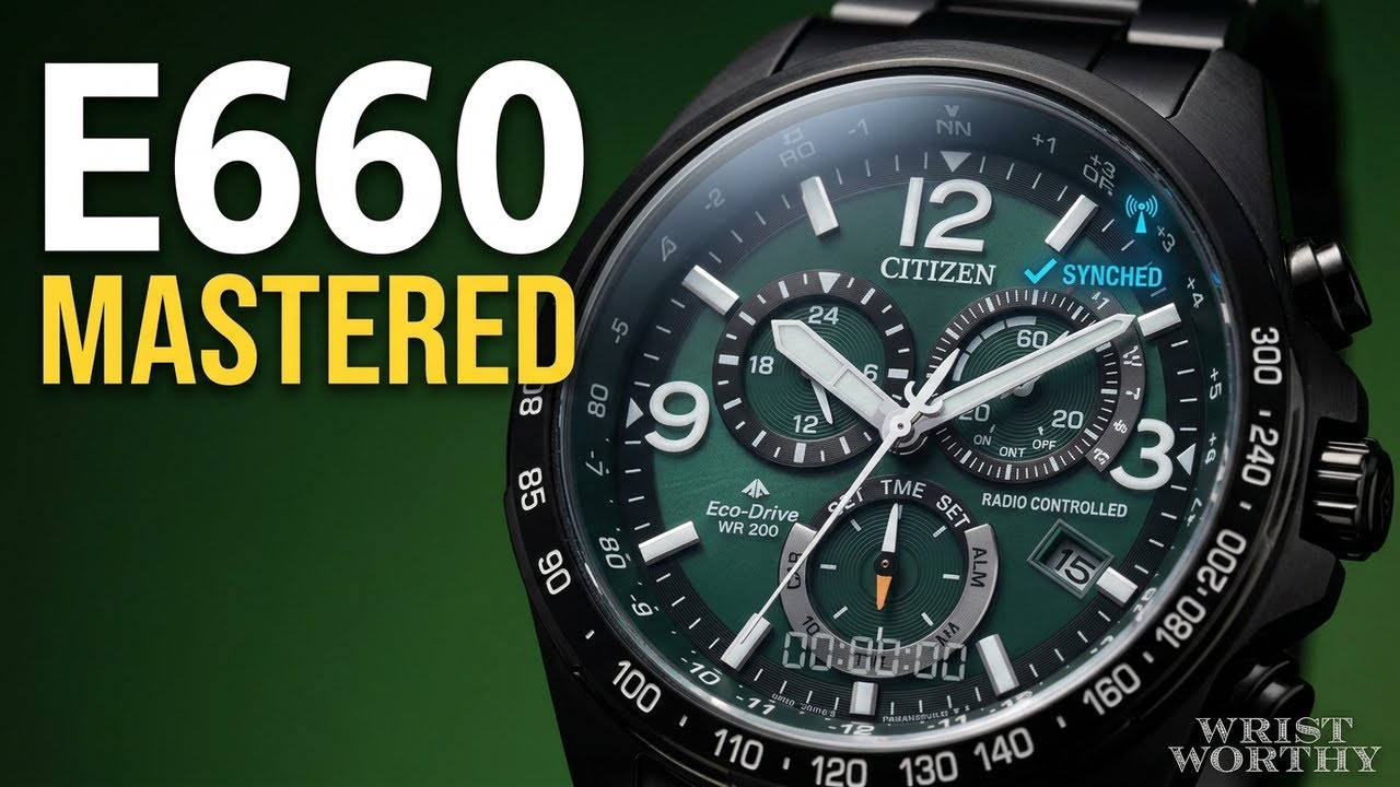 Идеальная настройка механизма Citizen ProMaster E660 &mdash; будильник, хронограф, календарь за считанн...