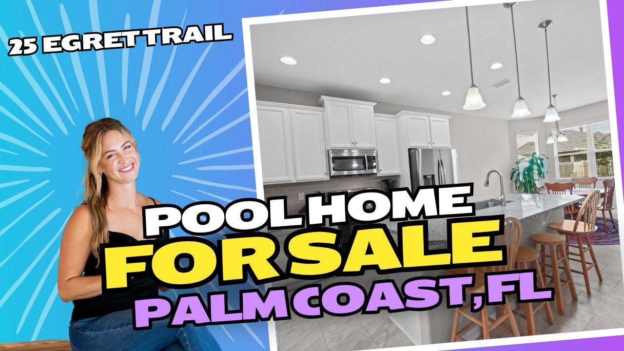 Palm Coast, Florida  POOL Home For Sale!