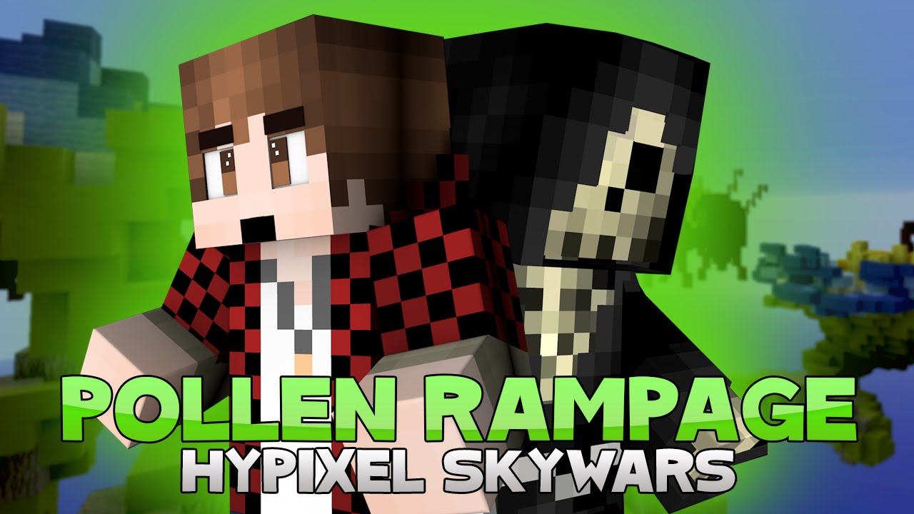 TEAMING WITH BAJANCANADIAN + POLLEN RAMPAGE! ( Hypixel Skywars )