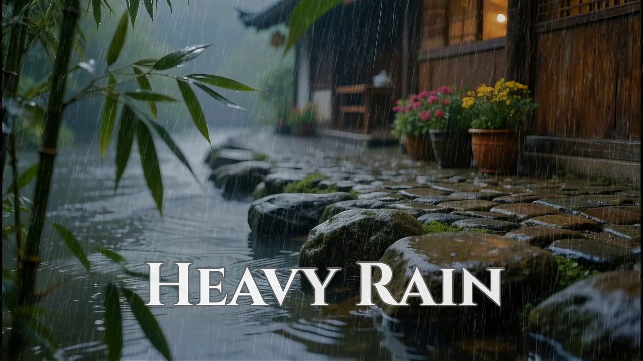 Achieve Pure Serenity: 12 Hours Dusk Rain for a Calm Mind & Deep Sleep