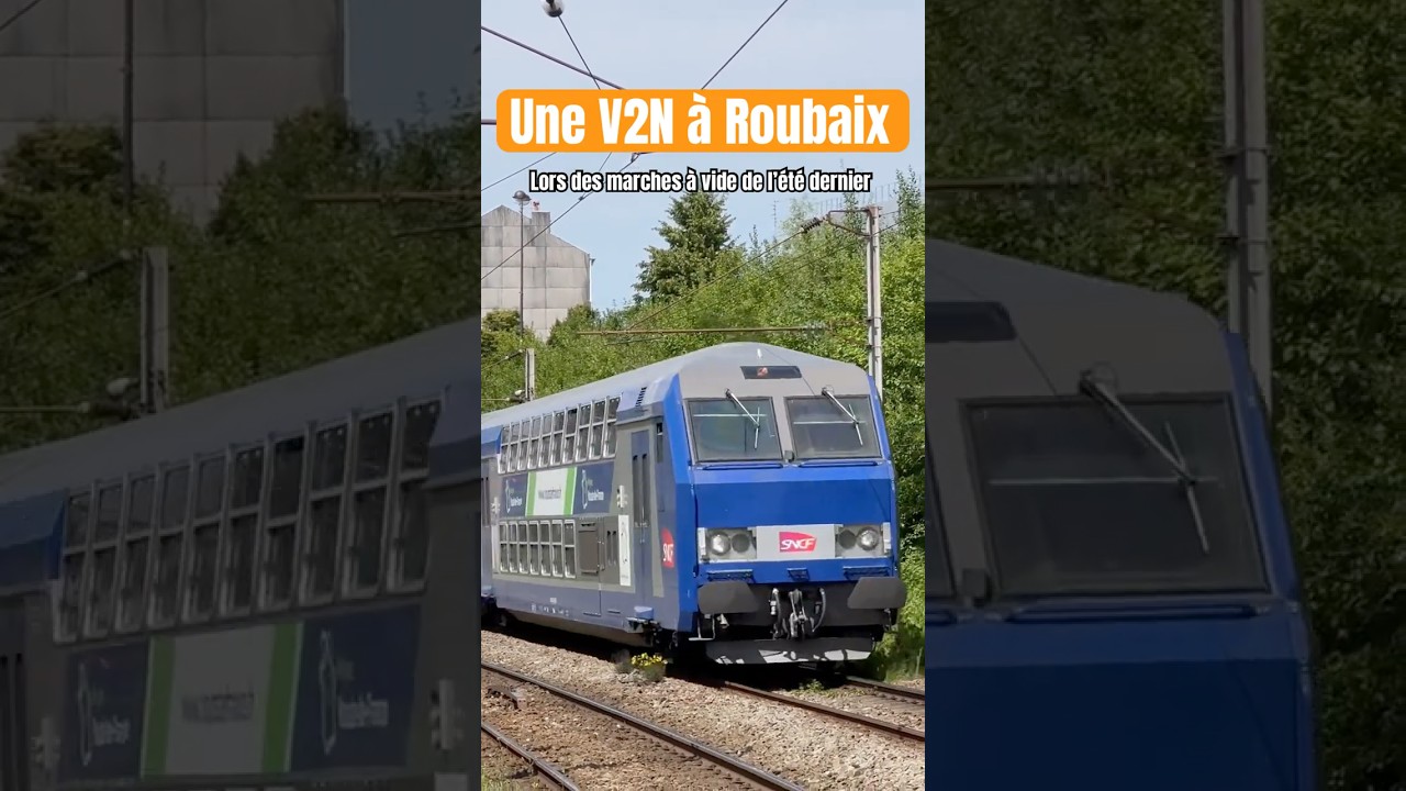 UNE V2N &Agrave; ROUBAIX ! 🧐 #V2N #sncf #railway #foryou #pourtoi #train #trainspotting #lille #roubaix