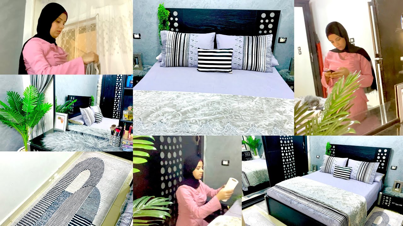 تنضيفات وفرش أول غرفه بالبيت🏡🌺فرشتها بالجديد مش هخلي نفسي فـ حاجه🌸🎀خليتها غرفة عروسة اللهم بارك🙈🧺