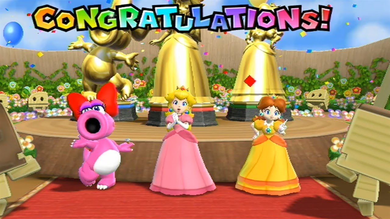 Mario Party 9◆Step It Up #164 (3 vs 1 : Birdo Peach Daisy vs Luigi)