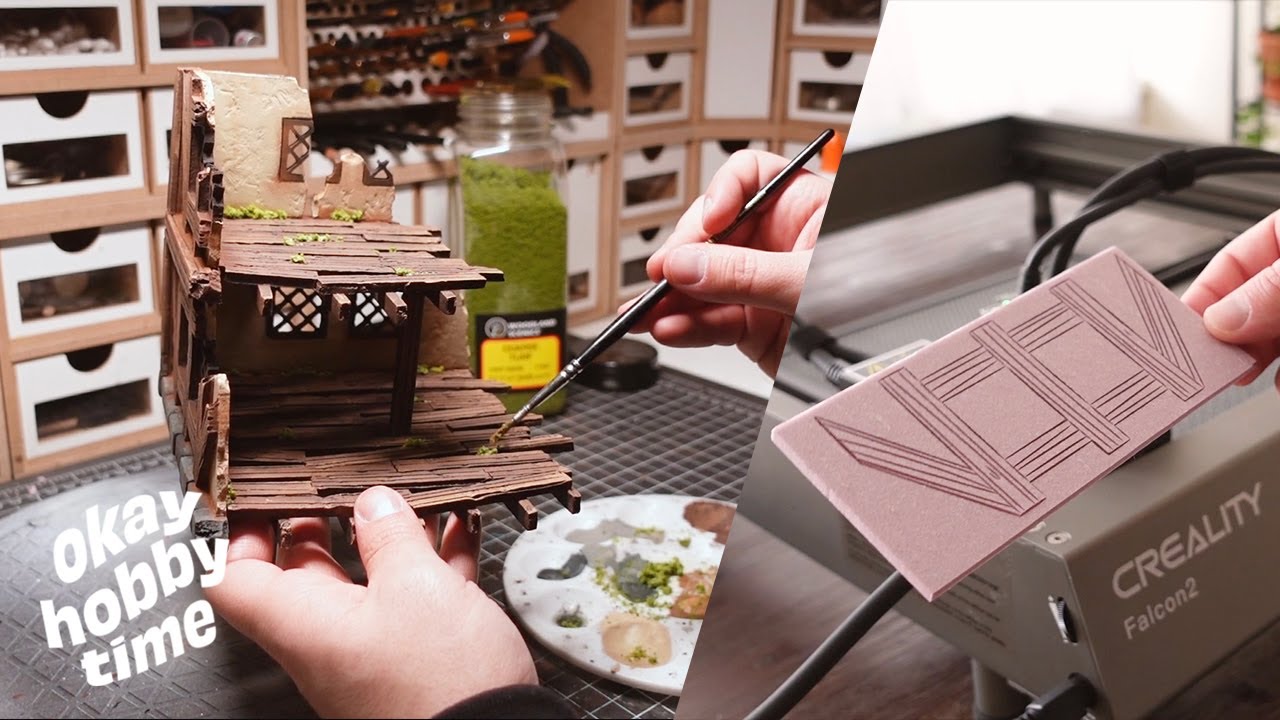 Crafting miniature tabletop terrain with a laser cutter!