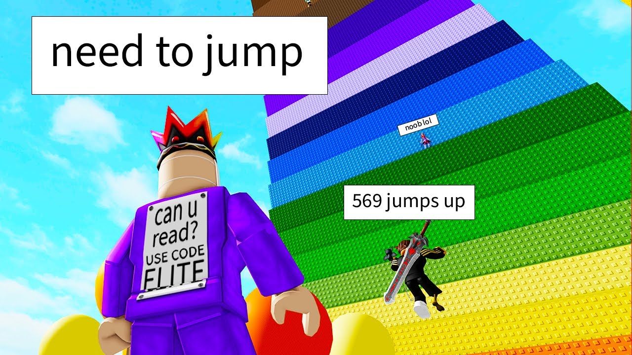 Roblox BUT Every Second I Get +1 Jump POWER