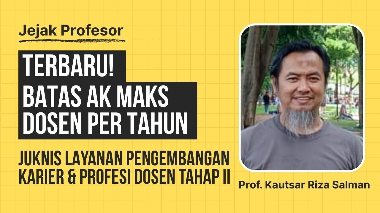 BATAS AK MAKSIMUM DOSEN PER TAHUN! Cara Memahami AK Konversi dan AK Prestasi - JEJAK PROFESOR