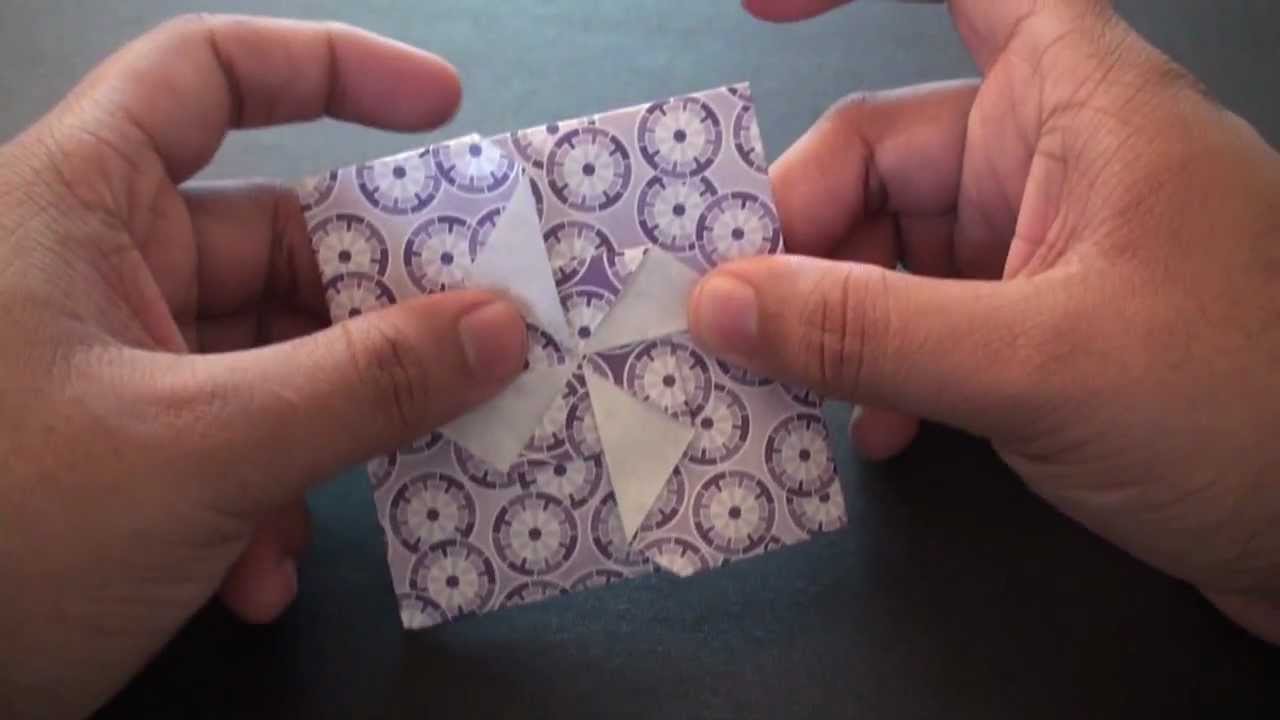 Easy Origami Gift Envelope (Pinwheel Design) Tutorial!