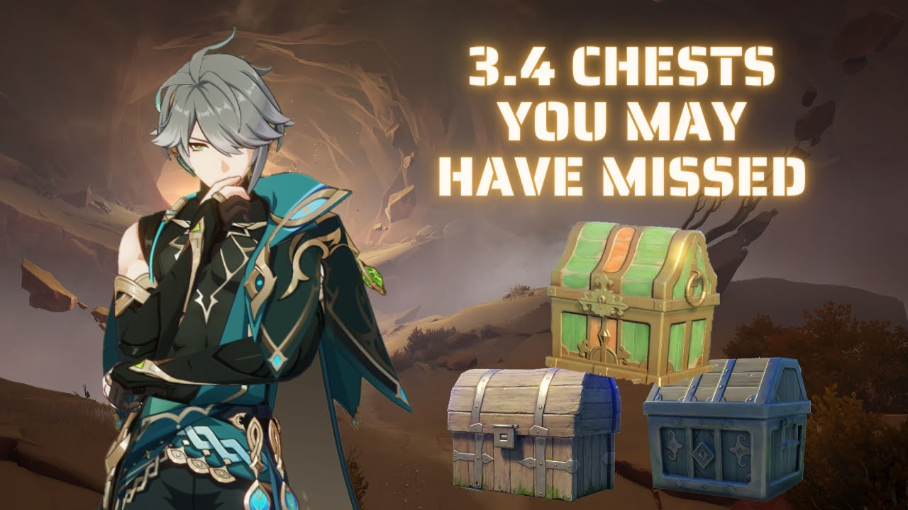 Genshin Impact 3.4 - CHESTS YOU MAY HAVE MISSED in Desert of Hadramaveth | with Walkthrough