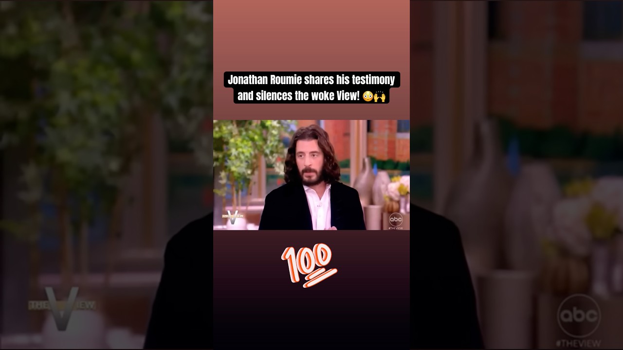 He shuts the View down! 😳🙌 #jonathanroumie #thechosen #theview #testimony #jesus #hollywood #wow