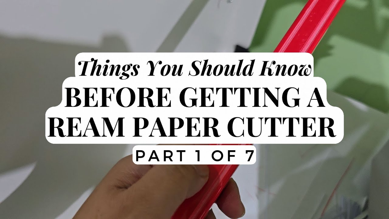 Things You Should Know Before Getting A Ream Paper Cutter - Part 1 of 7 (The Cutting Mat)