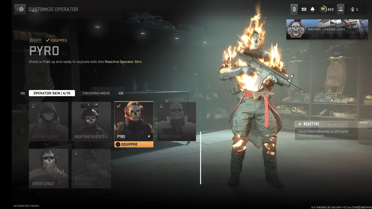 Pyro ghost with Liquid hot and Scoria reactive blueprint gameplay on Shipment |MW2 Magma Flow bundle