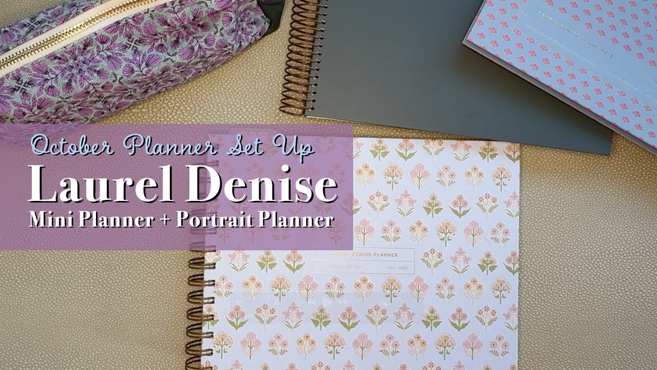 October Set Up | Laurel Denise Mini Vertical Planner & Portrait Planner | See what worked in Sept!