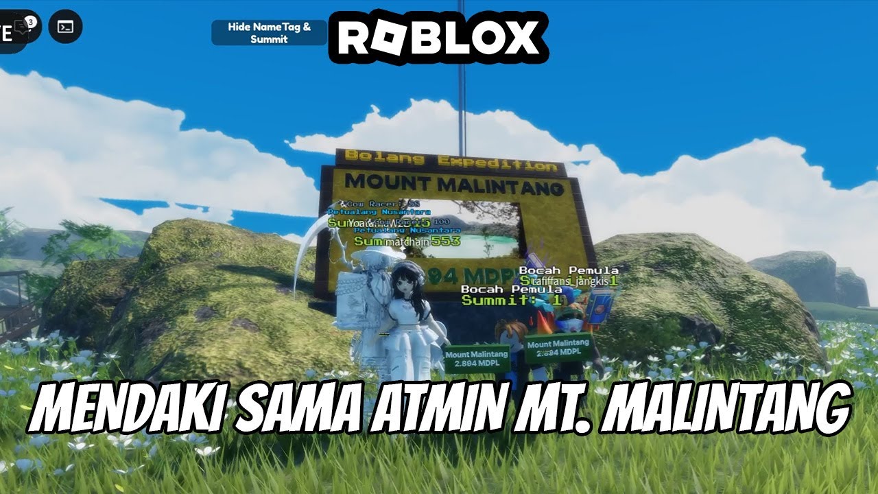 Mendaki Bareng Atmin Gunung Malintang/Bolang!!! || Roblox Gameplay Indonesia