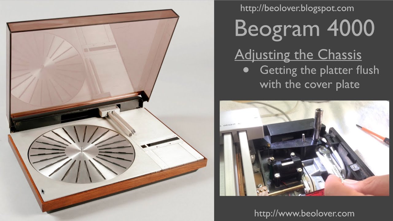 Beogram 4000: Adjusting the Chassis