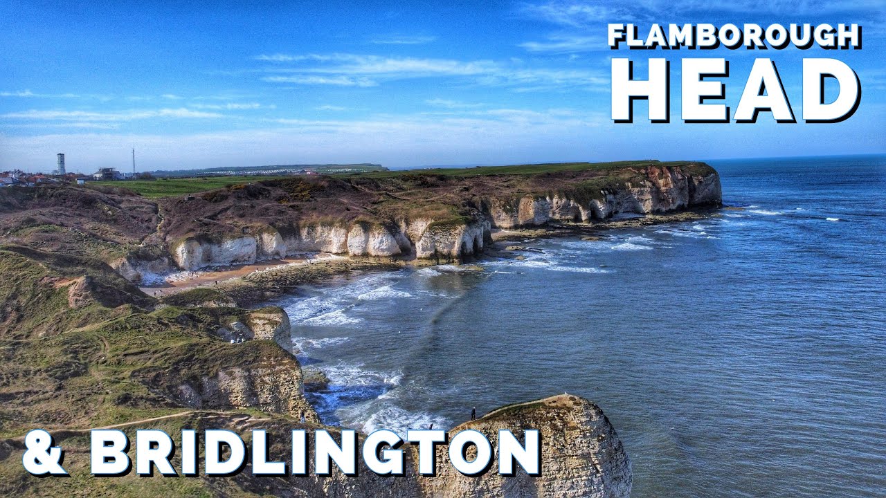 Flamborough Head Cliff’s & Bridlington Drone Footage 4K DJI