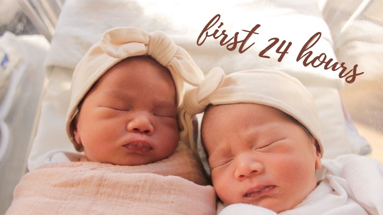 First 24hrs with newborn twins! our hospital stay