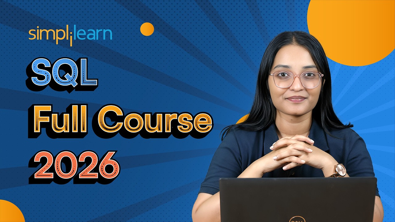 SQL Full Course 2026 | SQL Tutorial For Beginners | SQL Data Manipulation Tutorial | Simplilearn