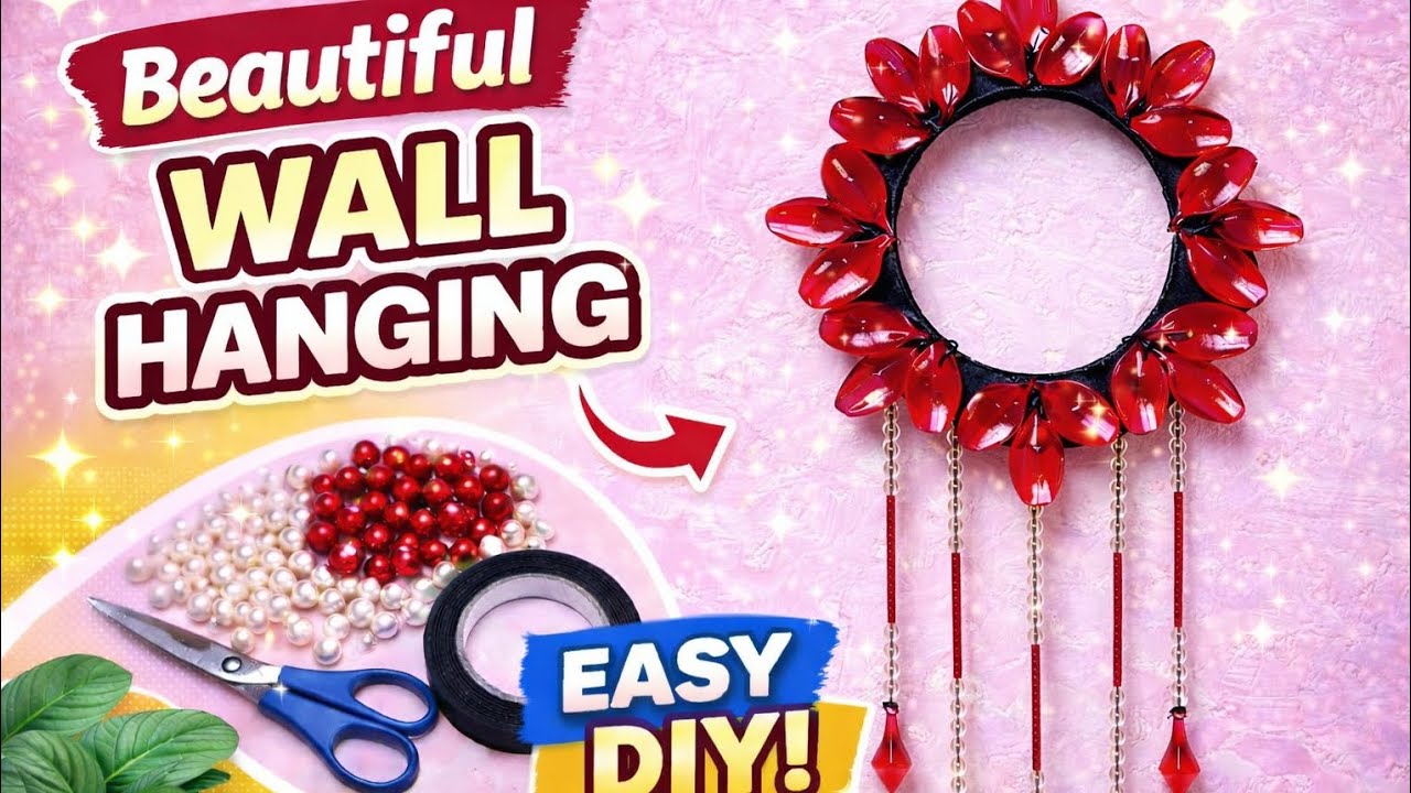 Beautiful Wall Hanging Craft Step by StepHome Decoration Wall Hanging DIYt#wallhanging #diycraft #