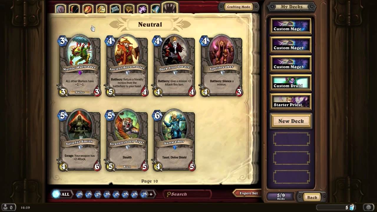 GFBR Plays Hearthstone - Card Types and Crafting