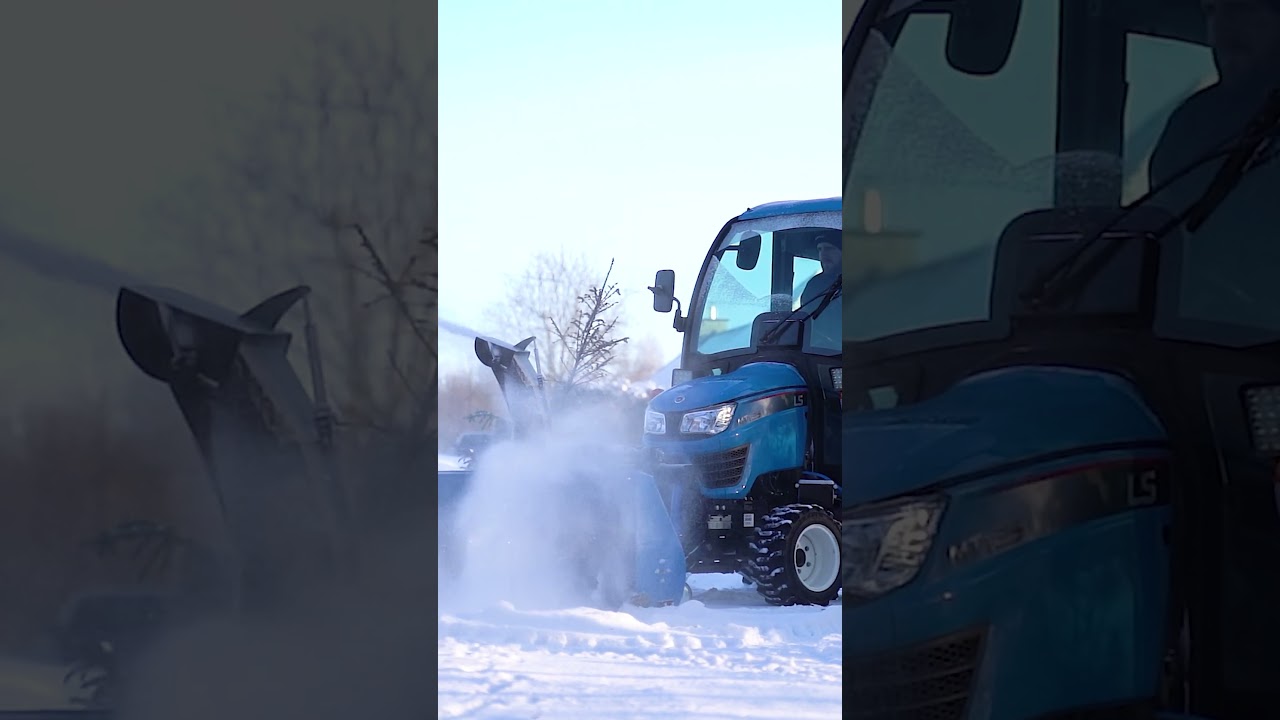Odśnieżanie wirnikowe mini ciągnikiem LS MT1.25 :: LS-Tractor.pl