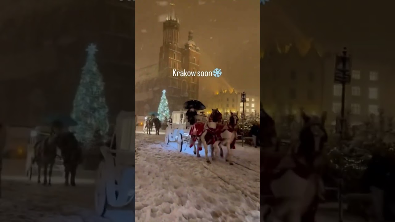 Countdown to Krakow Winter Wonderland ❄️ #krakow #travel #poland #travelpoland #christmas #winter