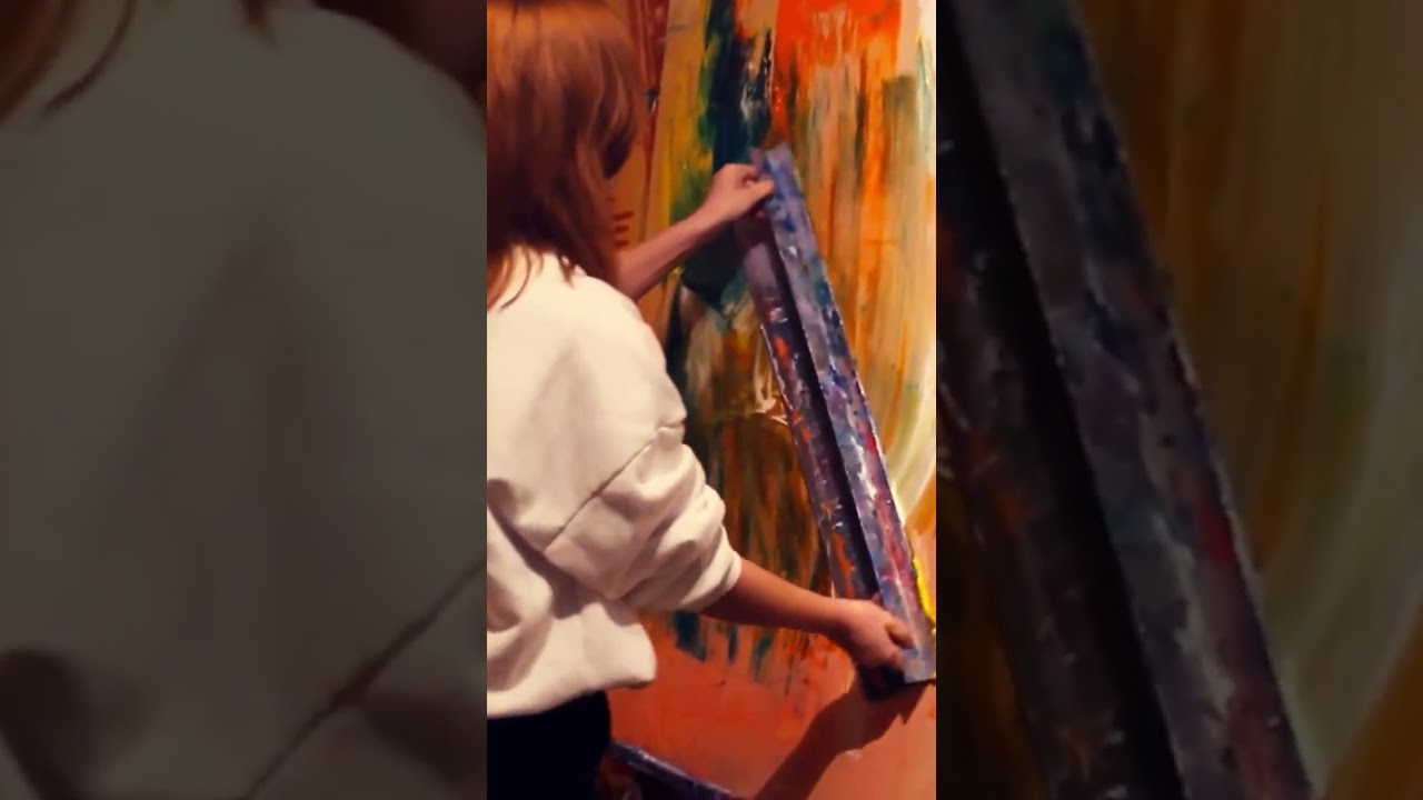 Intu&iuml;tief schilderen met de kunstenares Avdia Van Art. #painting #contemporaryart
