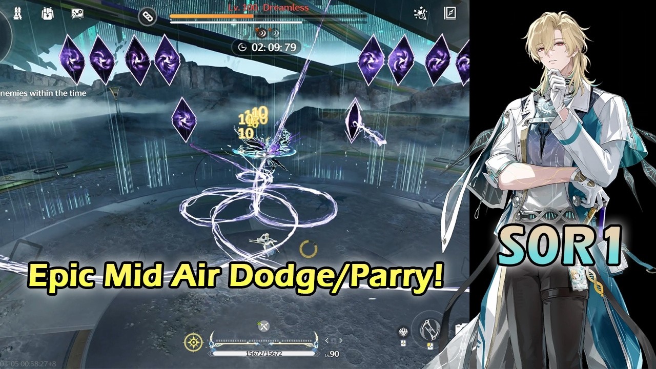 Epic Mid-Air Dodge n Parry! Luuk solo no-hit Hologram Dreamless 6! | Wuthering Waves 3.1