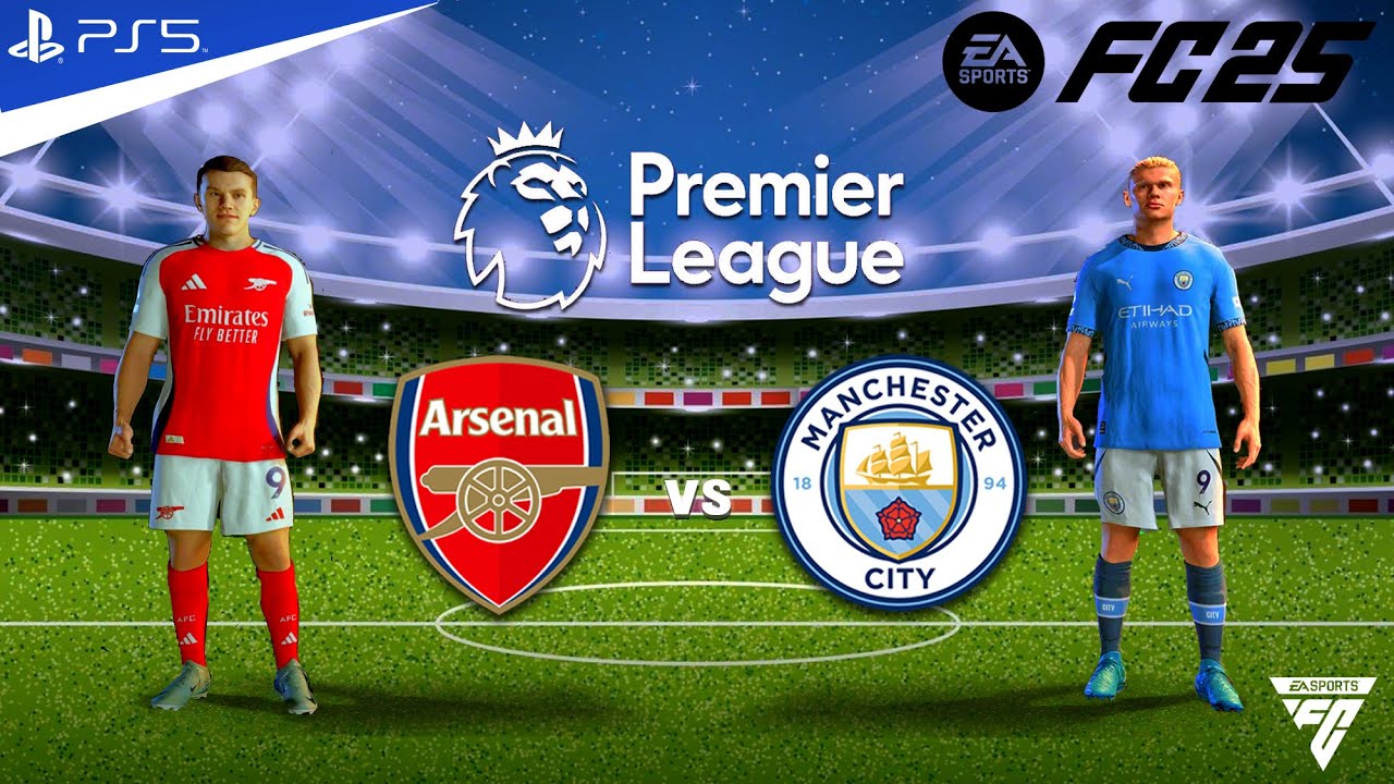 FC 25 — «Арсенал» против «Манчестер Сити» (при участии Дьокереса и Холанда) — матч Премьер-лиги |...