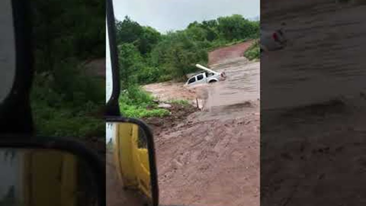 Truck Swept Away || ViralHog