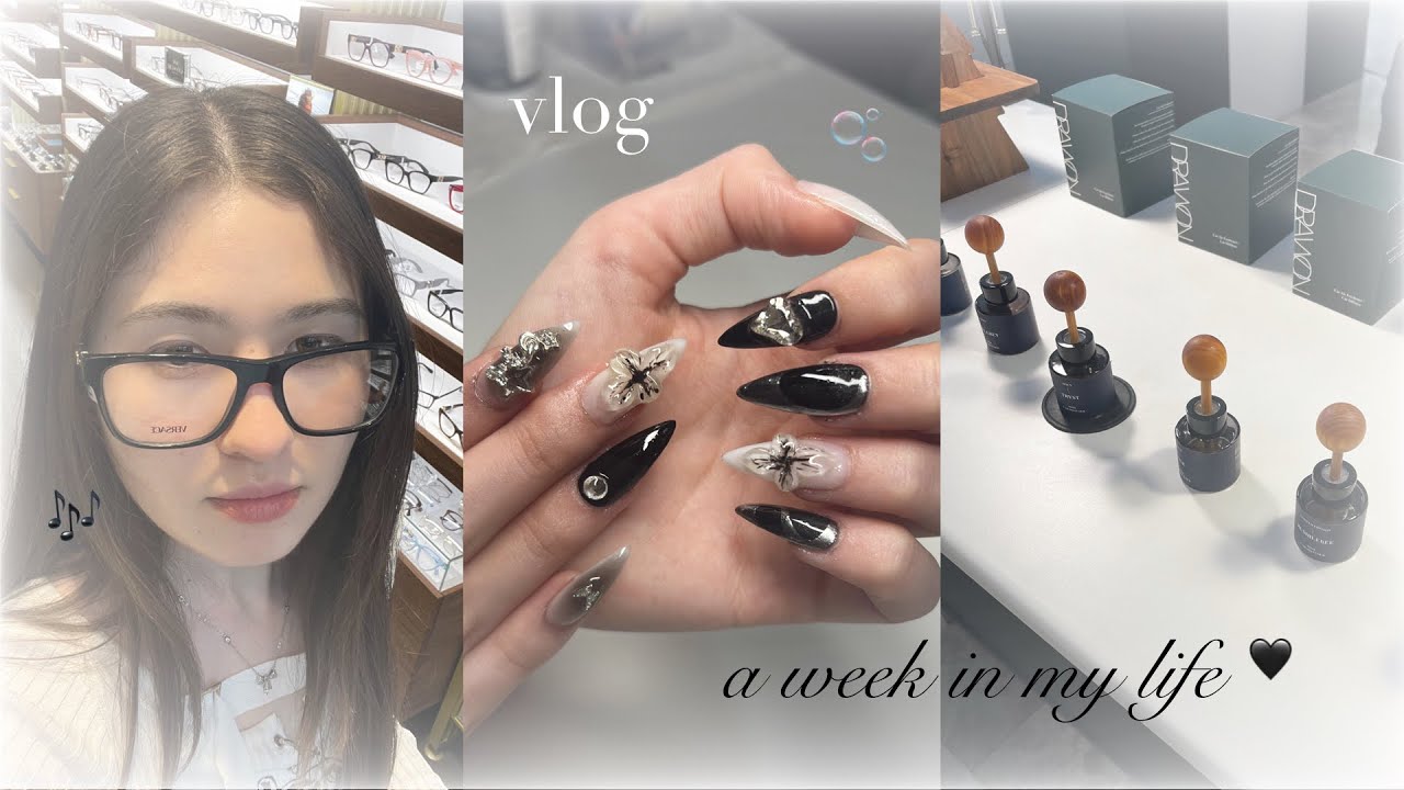 A WEEK IN MY LIFE 🫧🥥 university life, getting nails done, hanging with friends, what i eat 𐙚₊˚⊹♡