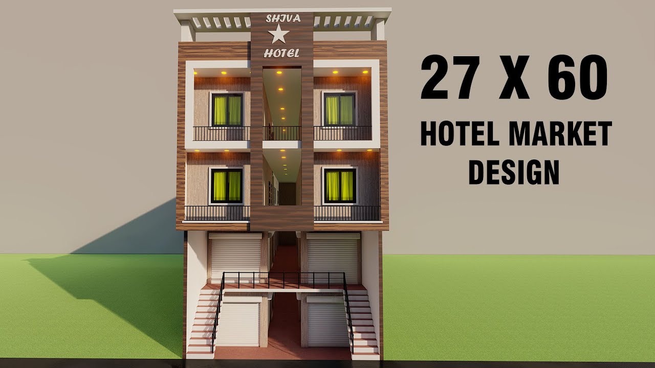 27 BY 60 Hotel market design,3D hotel planing,besment shop plan,3D dukan ka naksha,talighar dukan