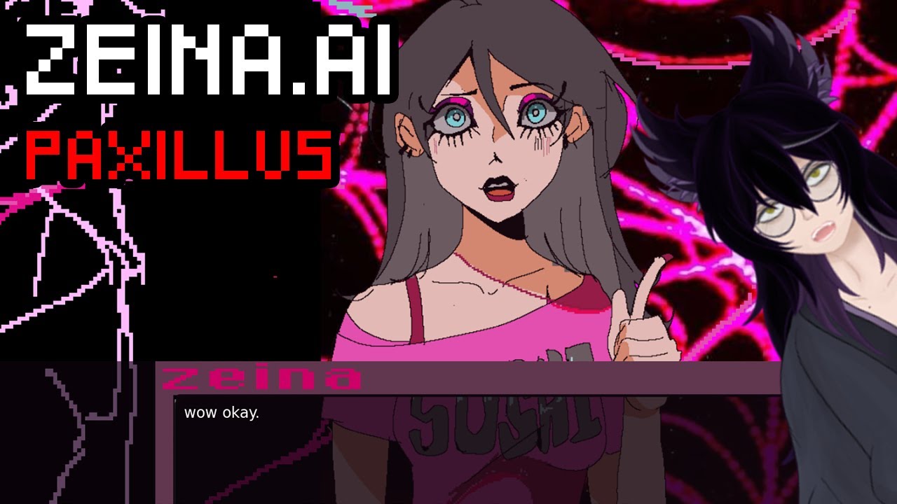 Vtuber plays Indie Game Zeina.AI by paxillus