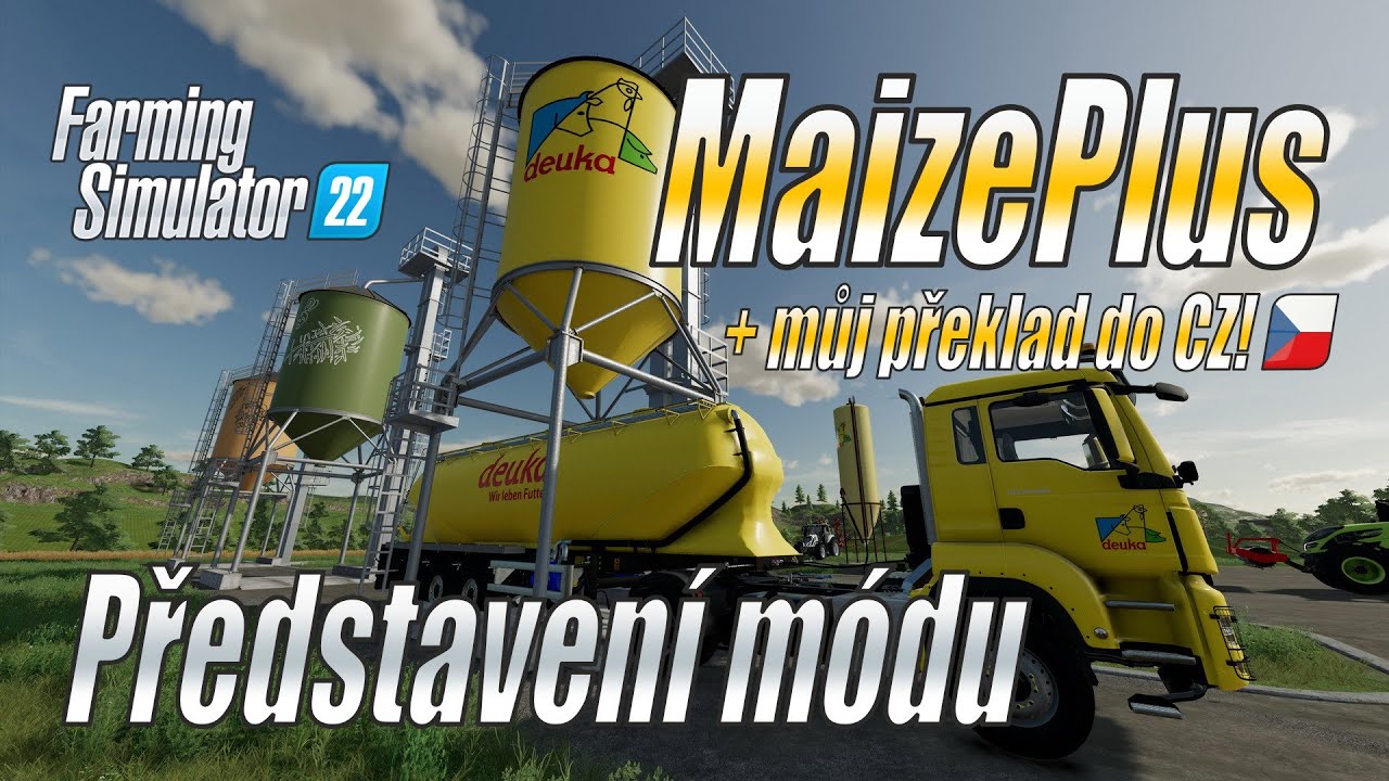 💾 MaizePlus - Představení módu + moje čeština (pouze PC/Mac) - Farming Simulator 22 (4K)