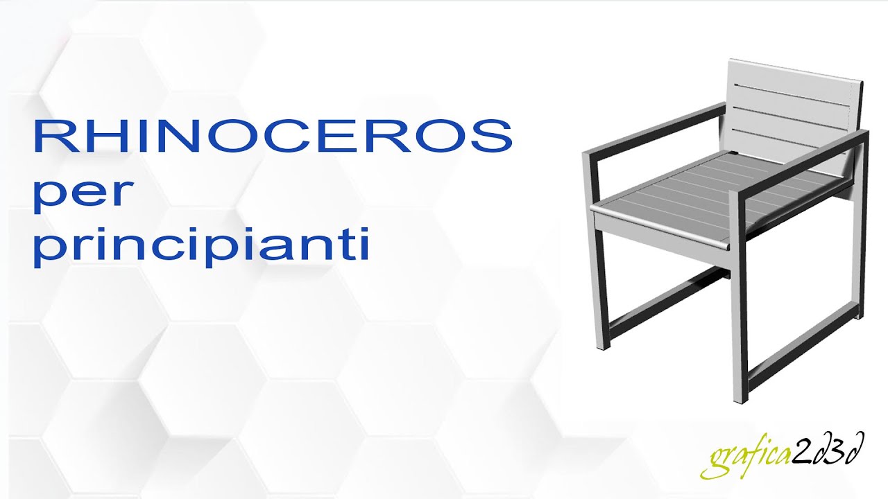 modellazione sedia con rhinoceros