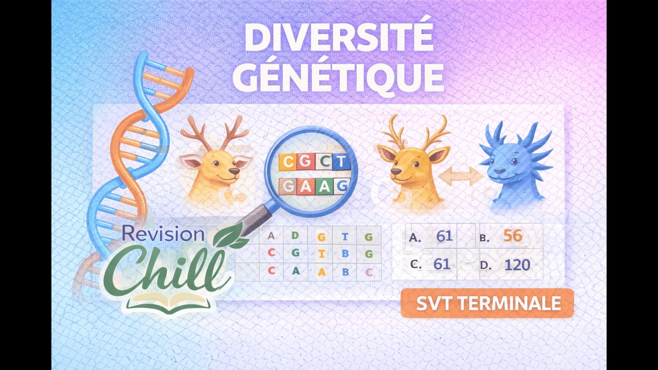 Révision Chill : La diversité génétique SVT Terminale