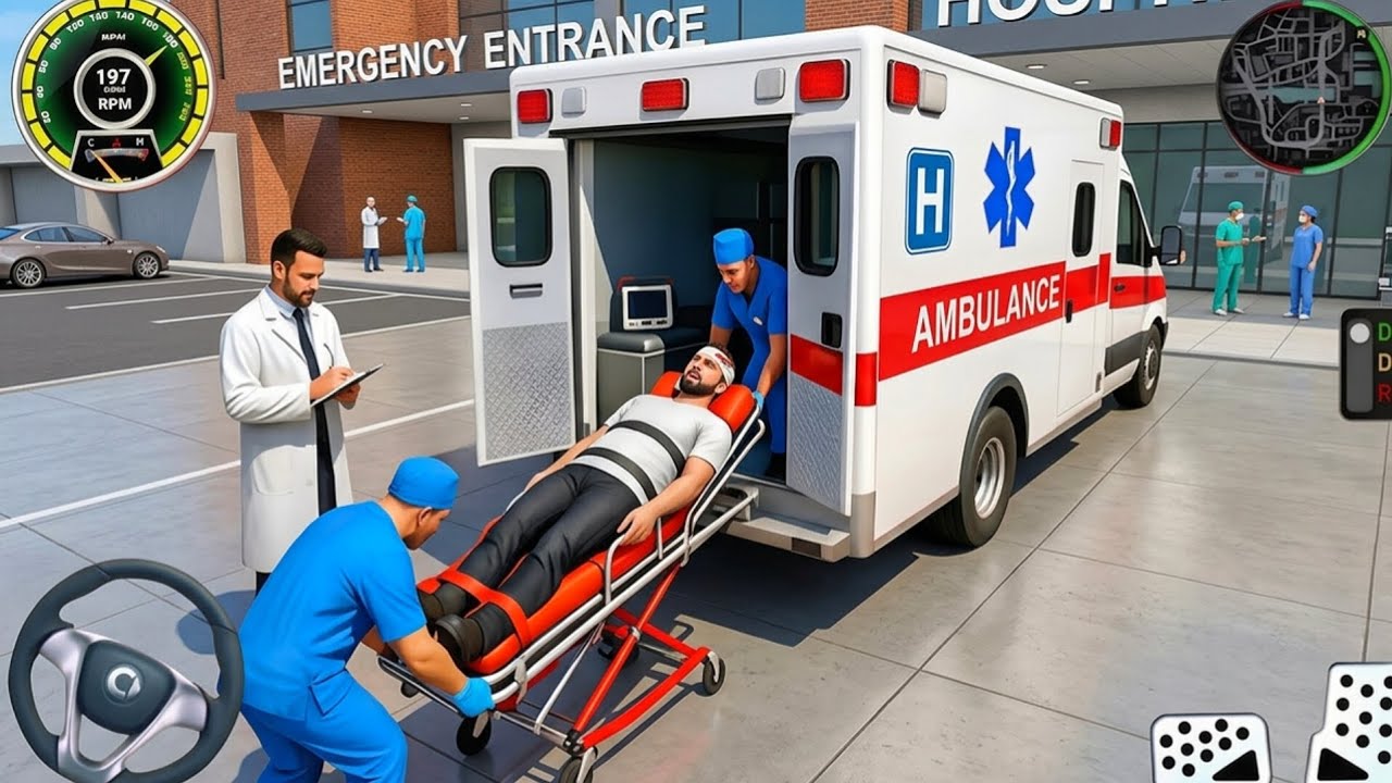 Ambulance City Rescue Simulator 3D Game - 911 Us Emergency Ambulance - New Mission Unlock (Android)