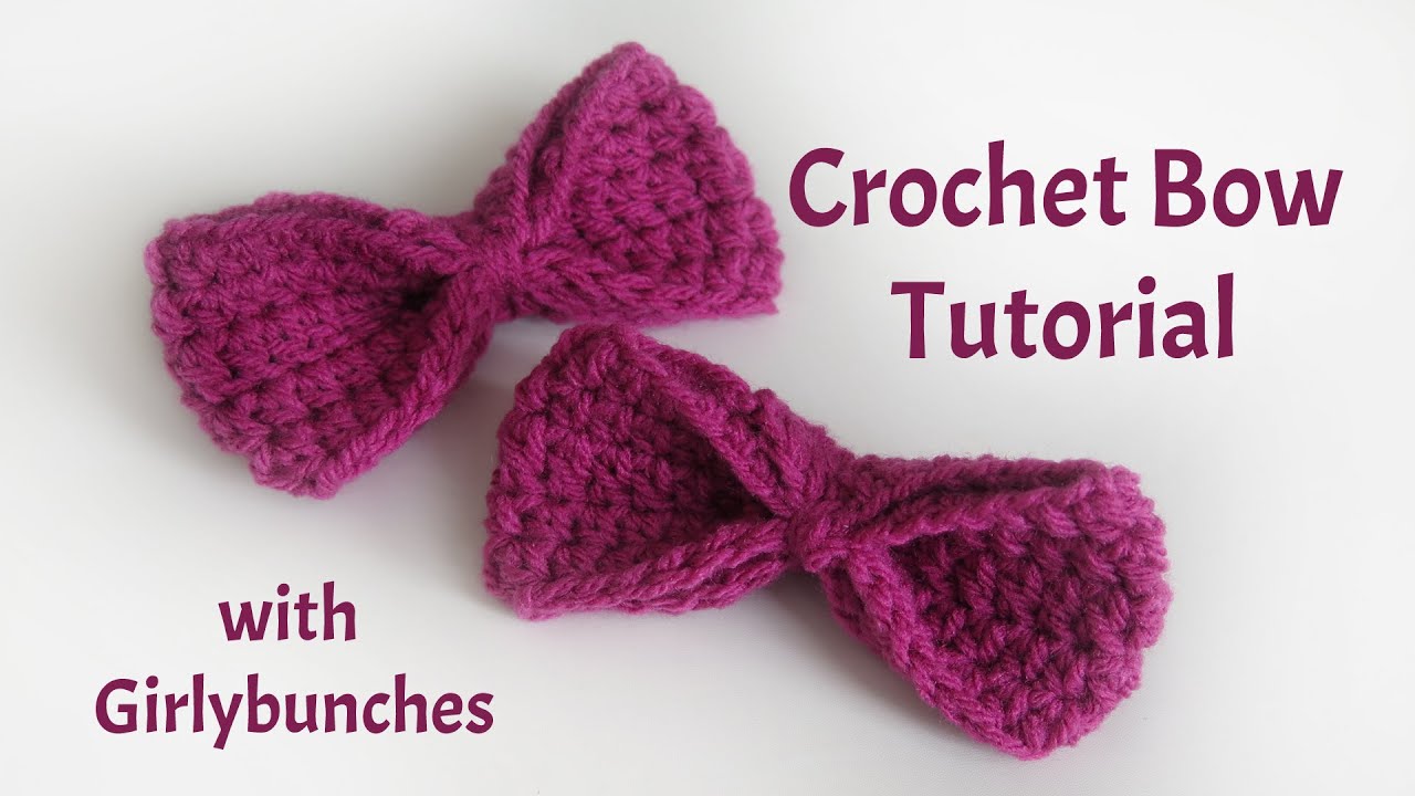 Crochet Bow Tutorial | Girlybunches