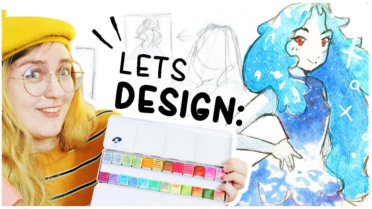 LETS DESIGN PRINCESSES with SHINY WATERCOLOURS! - Paul Rubens Metallic