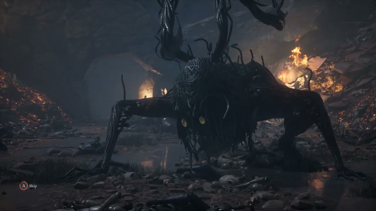 Lies of P - Green monster of the swamp - lvl10 (minimum level) - no p-organs / summons / throwables