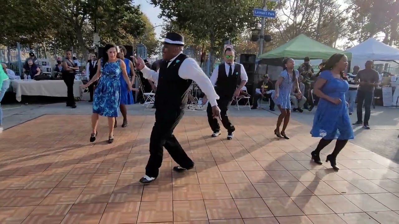 Chester Whitmore  and LA Swing Dance Posse at Leimert Park, Nov 7, 2021, All Dance Performance