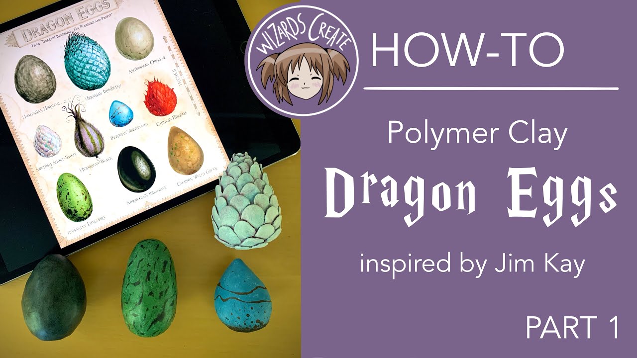 DIY | Polymer clay dragon eggs inspired by Jim Kay | PART 1