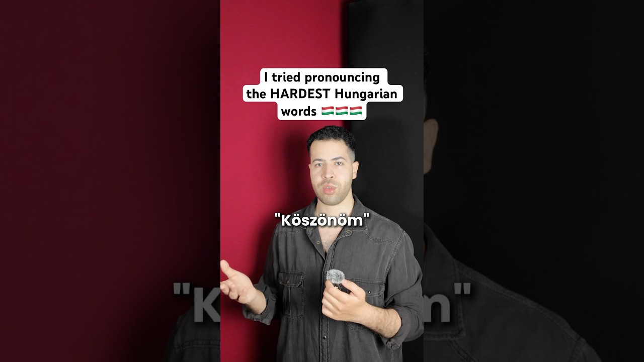 I tried the HARDEST Hungarian words 🇭🇺 (Hungarian challenge) #hungarian #funny #languages