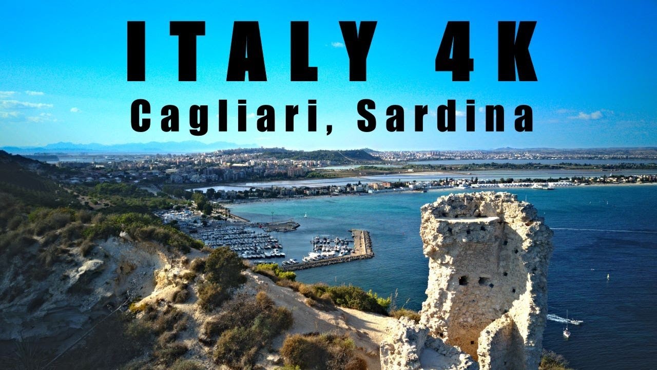 Cagliari, Sardinia Italy - Relaxing 4k Cinematics by Drone