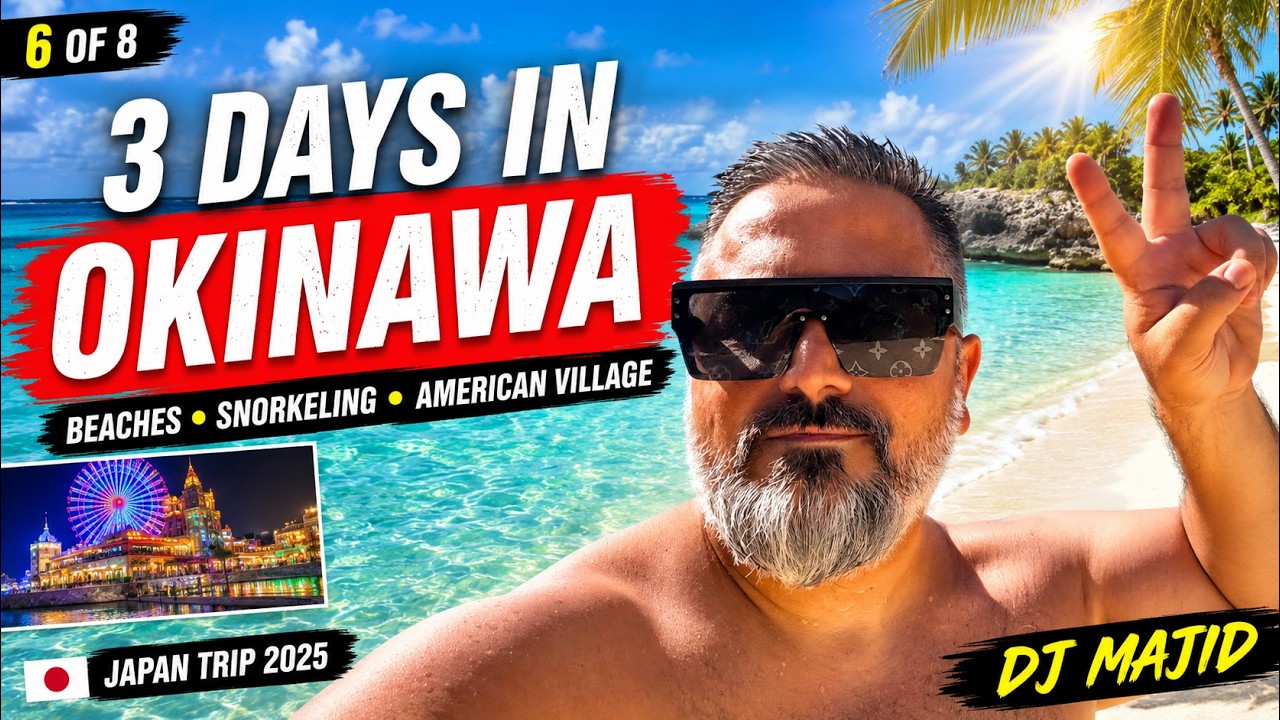 3 Days in Okinawa -  سه روز در اوکیناوا‌ ژاپن | Snorkeling, Beach & American Village Japan Vlog