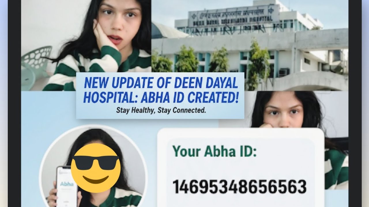 Showing how to make Abha ID 💳 at Deen Dayal Hospital 🏥 #AbhaID #HealthID #Vlog #HospitalVlog 