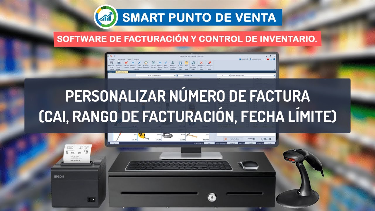 Personalizar Número de Factura (CAI, Rango de Facturación, Fecha Límite) | Smart Punto de Venta