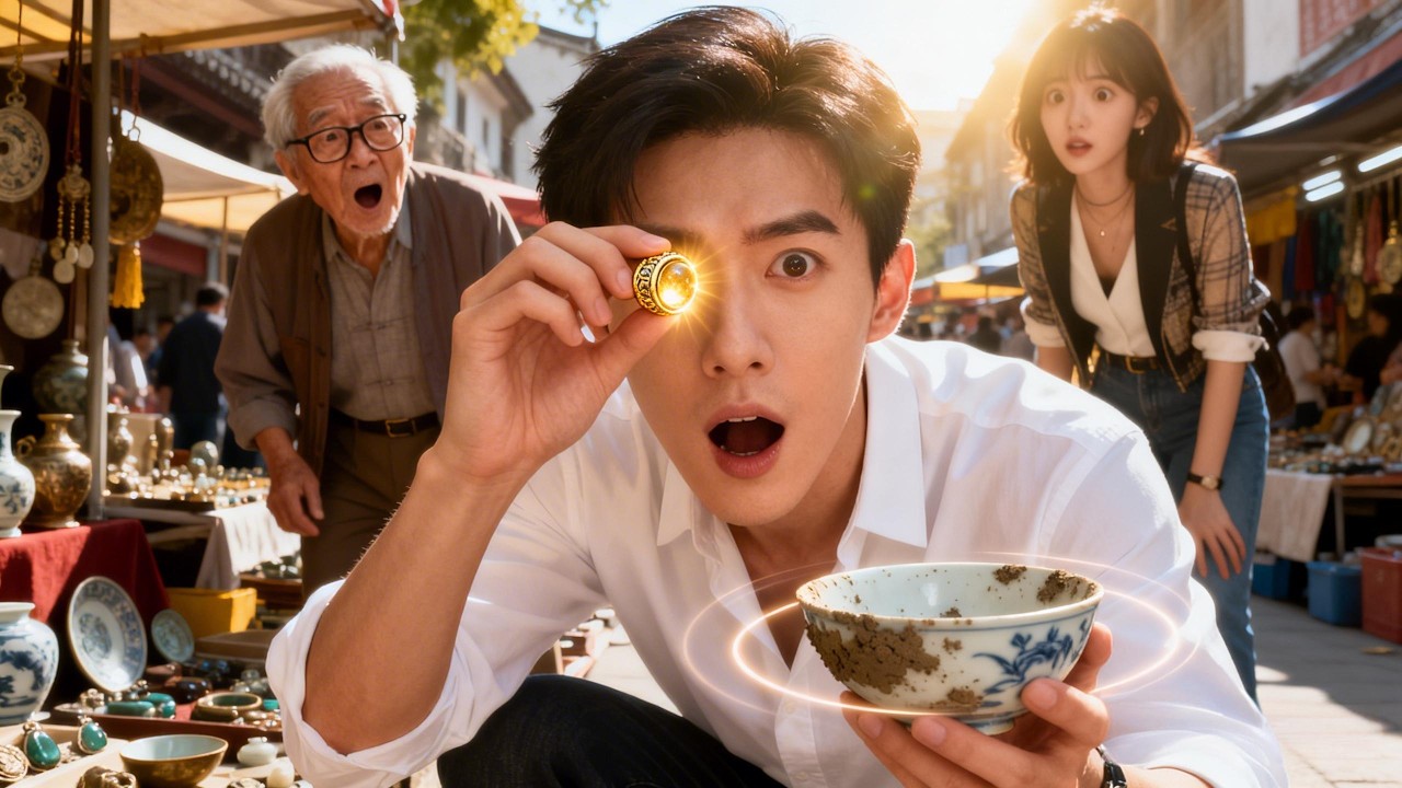💍祖傳戒指能鑒寶？地攤撿漏秒變暴富，惡少直接氣哭！#短劇