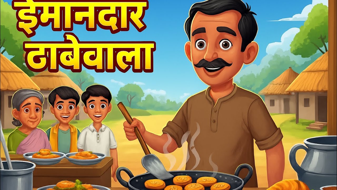 गाँव का ईमानदार ढाबेवाला | Imandaar Dhaba Wala | Hindi Kahani. #story #hindistories #kahani 