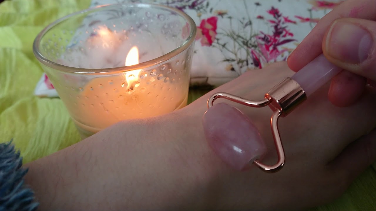 ASMR 😴Rosenquarz Gesichtsmassage/Fantasiereise Frühlingswiese/tiefe Selbstliebe🌷💝